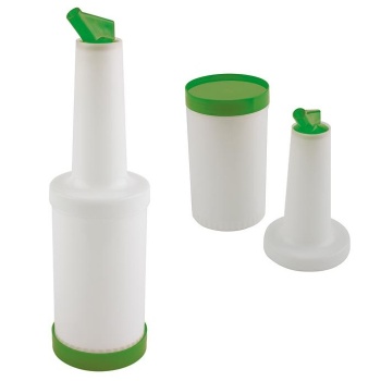 Емкость барная 850мл Ø9x33см зеленый контур APS