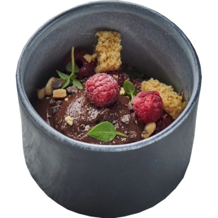 Тарелка для снеков/закусок Circle 320мл Sarma, черно-белый