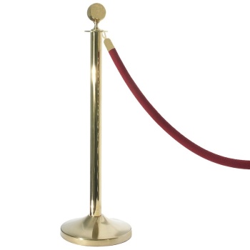 Канат для ограждения Ø3x150см покрытый красным бархатом Contacto