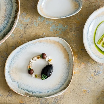 Тарелка плоская 23x20см KNIDOS Vago