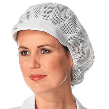 Шапка-сетка CASTO белая - 100% полиэстер - размер универсальный