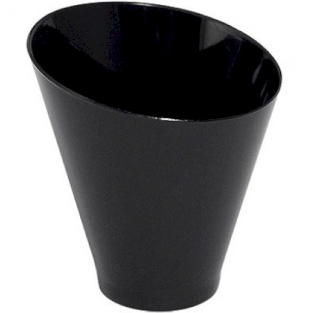 Стаканчик 70мл 6x(h)6.4см черный, серия Diagonal, 25шт