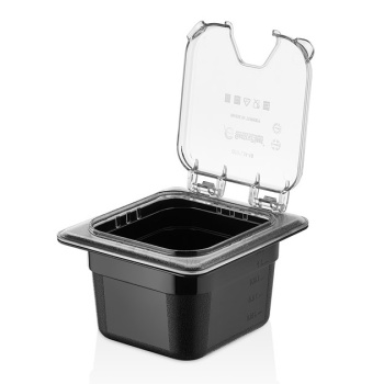 Откидная крышка GN 1/6 с прорезью прозрачная (PC)