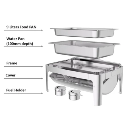 Мармит ROLL-TOP 61x35x43см для GN1/1-1/2-1/3 Profi-Chef