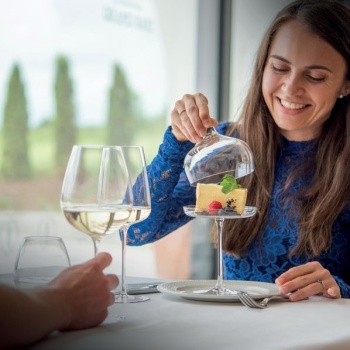 Фуршетная подставка с крышкой Ø120x(h)139мм