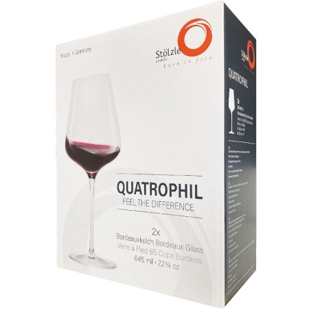 Набор бокалов для вина 644мл Quatrophil Bordeaux, 2шт - Stolzle Lausitz