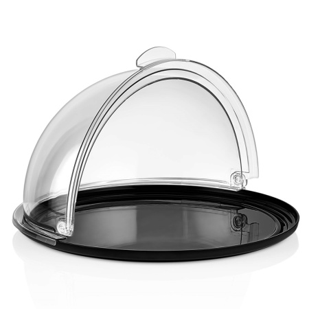 Поднос круглый Ø35см черный GastroPlast (PC)