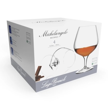 Набор бокалов для коньяка 395мл MICHELANGELO Masterpiece, 4шт