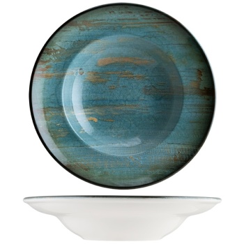Тарелка глубокая для пасты Ø24см 400мл MADERA MINT Gourmet