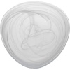 Блюдо стеклянное 21x21x(h)2.5см Tria белый дым