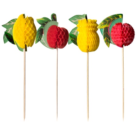 Деко-пика 15см 'Фрукты', 100шт