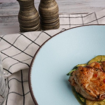 Тарелка, блюдо Ø23cм Blue Matt TAIGA