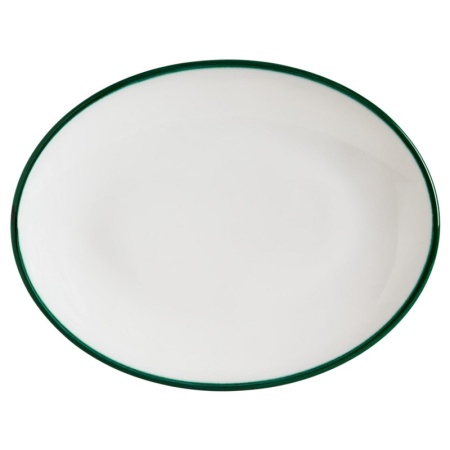 Блюдо, тарелка овальная 31x24см LINEA Green Moove
