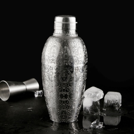 Шейкер 500мл "Floral Palacio" Profi-Chef нержавеющая сталь