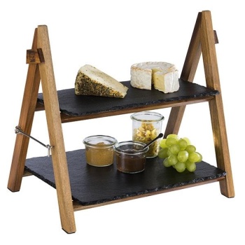 Этажерка сервировочная 36.5x26.5x(h)34см с прямоугольными досками APS