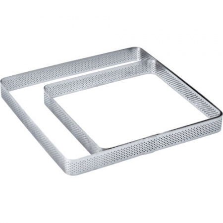 Форма для торта квадратная перфорированная 150х150х20мм