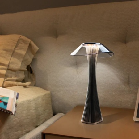 Лампа настольная светодиодная 27см Astreo серого цвета