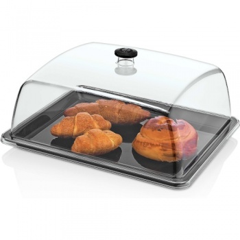 Гастроемкость GN 1/2 325x265x(h)17мм черная GastroPlast (PC)