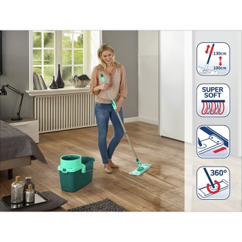 Комплект для уборки Clean Twist М ведро 20л с отжимом и швабра 33см