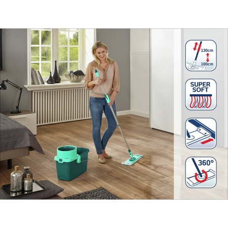 Комплект для уборки Clean Twist М ведро 20л с отжимом и швабра 33см