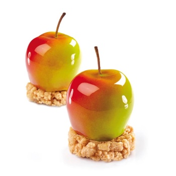 Форма силиконовая "Яблоко" 90мл Ø55x48мм 20 выемок