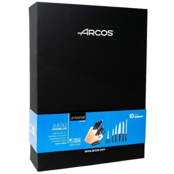 Набор кухонных ножей UNIVERSAL 5шт с ножницами на подставке