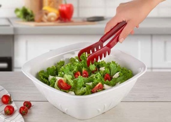 Щипцы сервировочные плоские GMM-01BL черные GastroPlast