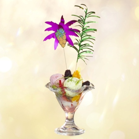 Деко-пика 19.5см 'Пальма с фруктами', 50шт