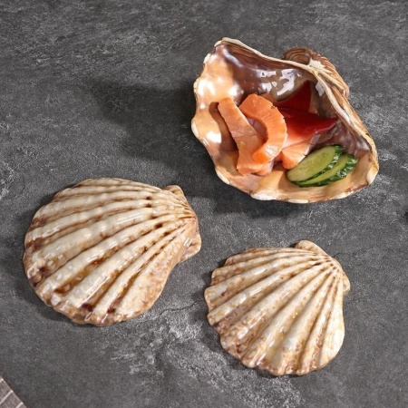 Блюдо 16см 125мл Ракушка "Pearl Frutti di Mare" керамика