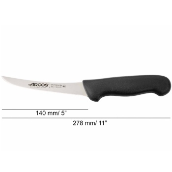 Нож обвалочный 14см изогнутый 2900 черный