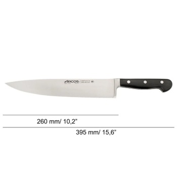 Нож поварской 26см черный CLASSIC PRO