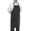 Фартук с нагрудником и карманом - Big (5XL-6XL-7XL) - черный - 65% полиэстер, 35% хлопок