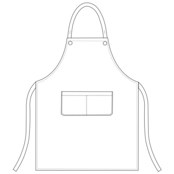 Фартук с нагрудником и карманом Rock - jeans - 60% хлопок, 40% полиэстер