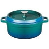 Кокот с крышкой Ø20см 2л сине-зеленый