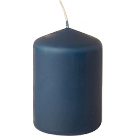 Свеча синяя Ø69мм (h)10cм DARK BLUE Pap Star