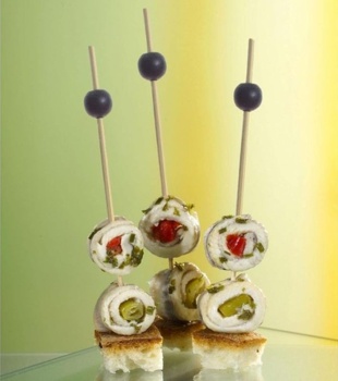 Деко-пика 12.5см 'Черная жемчужина', 250шт