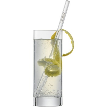 Набор соломок стеклянных 210мм, 4шт