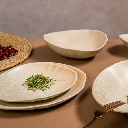 Тарелка овальная 24x21см SAHARA Tone