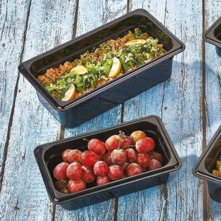 Гастроемкость GN 1/3 325x176x(h)65мм 2л черная (PP)