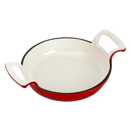 Сковорода Ø16см LAVA чугунная эмаль красная