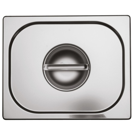 Крышка для гастроемкости GN 1/2 нерж.сталь 304 - 031F.00012.10 Ozti