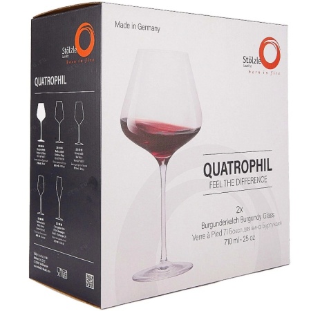 Набор бокалов для вина 710мл Quatrophil Burgunder, 2шт - Stolzle Lausitz