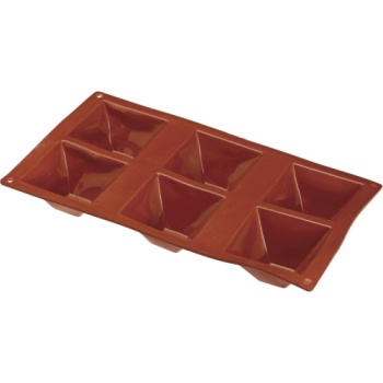 Форма "Пирамидка" 6 выемок 71x71x(h)40мм