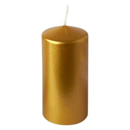 Свеча Ø6x(h)13см GOLD METALLIC Pap Star