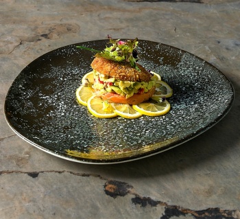 Тарелка плоская 29см COSMOS Black Vago