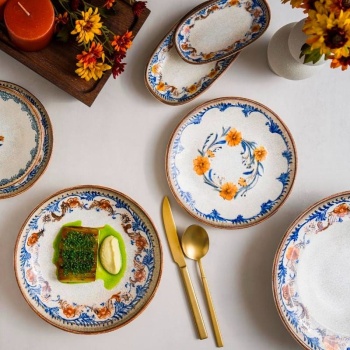 Тарелка плоская Ø17см Retro Floral Gourmet