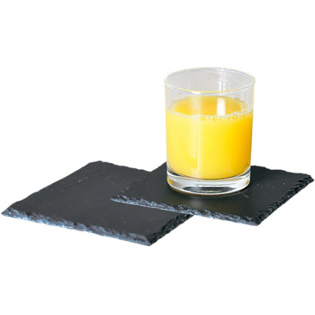 Подставка для посуды 13х13х0.6-0.7см сланец, набор из 2шт