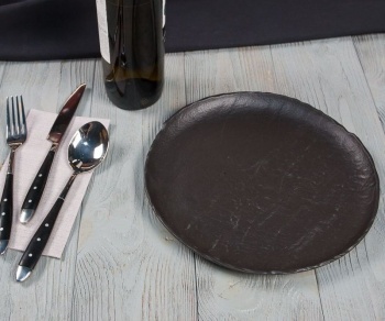 Тарелка Ø26см Black RAW Stellar