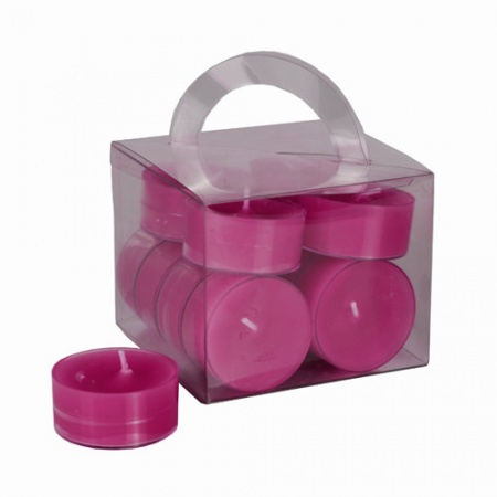 Свеча чайная Ø38x(h)18мм FUCHSIA, 12шт