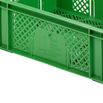 Ящик для овощей и фруктов 40x30x13см зеленый